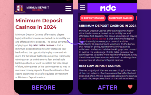 Minimum Deposit Casinos Announces Completion of Full Website Revamp