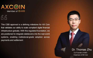 AX Coin, Backed by AXG, Granted First Stablecoin Issuer License by the Central Bank of Bahrain