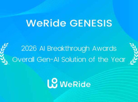 Image: WeRide GENESIS Named “Generative AI Platform of the Year,” Following ATTI Simulation Innovation Award