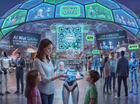 Image: Throw Away the Urn! New Digital DNA AGI Robots Let Loved Ones Live for 500 Years (Veterans First for America)