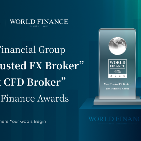 Image: EBC Financial Group Recognised as “Most Trusted FX Broker” and “Best CFD Broker” at World Finance Awards