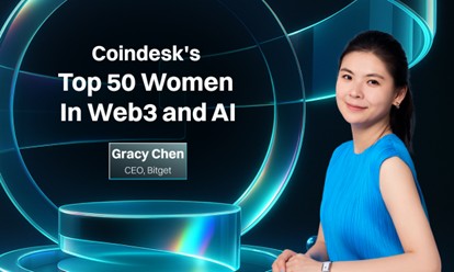 Bitget CEO Gracy Chen Featured in Coindesk's Top 50 Women in Web3 and AI